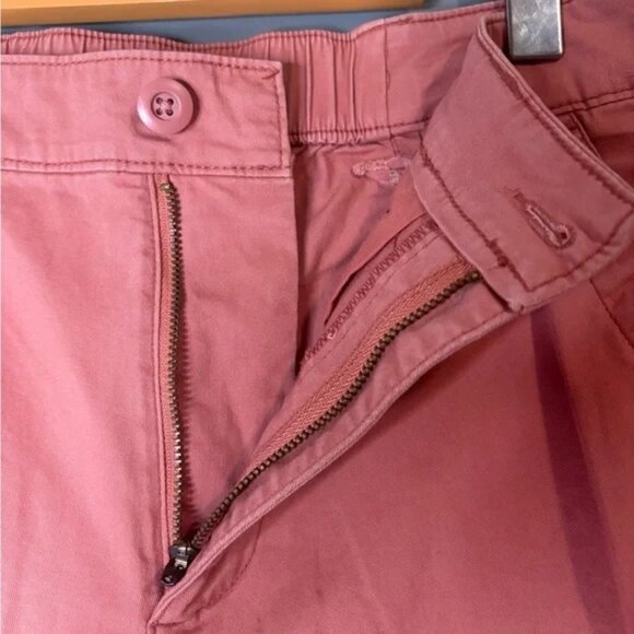 Old Navy size small Peachy Pink Chino Pants stretchy cotton straight leg - Picture 4 of 7